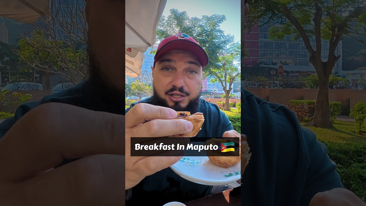 Breakfast In The Business Capital Of Maputo, Mozambique 🇲🇿 #shorts