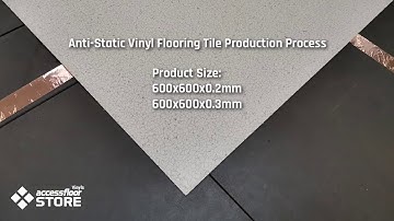 How ESD Vinyl Floor Tile Is Made | Anti-Static Conductive PVC Floor Production Process - Huiya