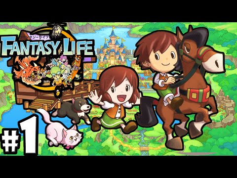 Fantasy Life 3DS: Приключения живы! Создание персонажа. ЧАСТЬ 1. Прохождение игрового процесса Mercenary Nintendo