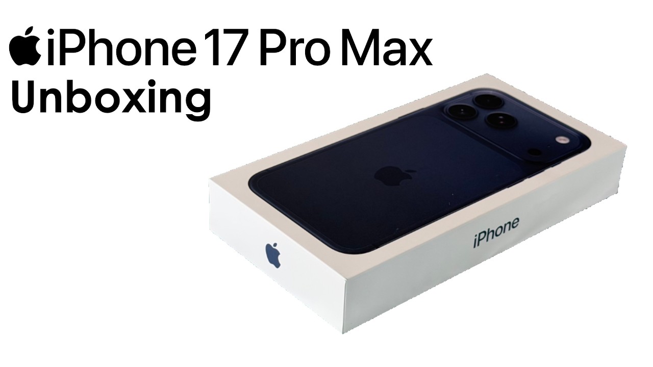 Unboxing - iPhone 17 Pro Max 512GB Deep Blue - YouTube