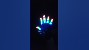 Light On LED Flashing Gloves