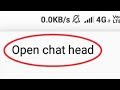 Turn on chat heads in messenger 2020  open chat head in messenger new update  messenger new design
