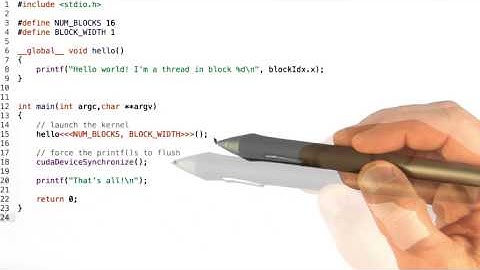A Thread Block Programming Example - Intro to Parallel Programming