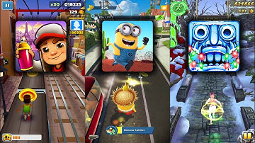 Subway Surfers Paris 2020 Vs Minion Rush Despicable Me Vs Temple Run 2 Frozen Shadows - Endless Run