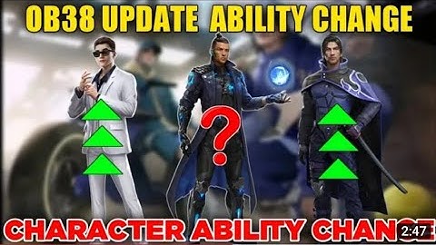 SKYLER ABILITY CHANGE | OB38 UPDATE CHARACTER ABILITY CHANGE | Skyler,Chrono & Kenta ability Change