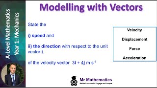 Modelling with Vectors | Mr Mathematics