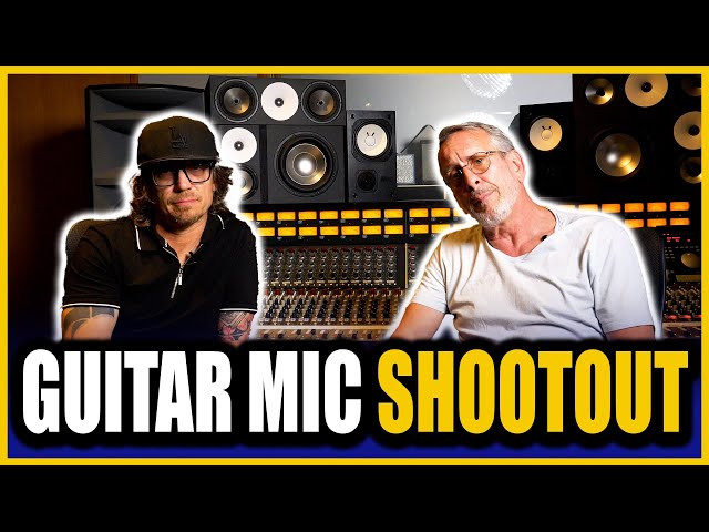 8 Mic SHOOTOUT On Guitar Amp - Colin Liebich And Barry Pointer class=