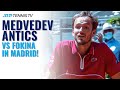 Highs and Lows! Crazy Daniil Medvedev Antics vs Davidovich Fokina 🤣 Madrid 2021