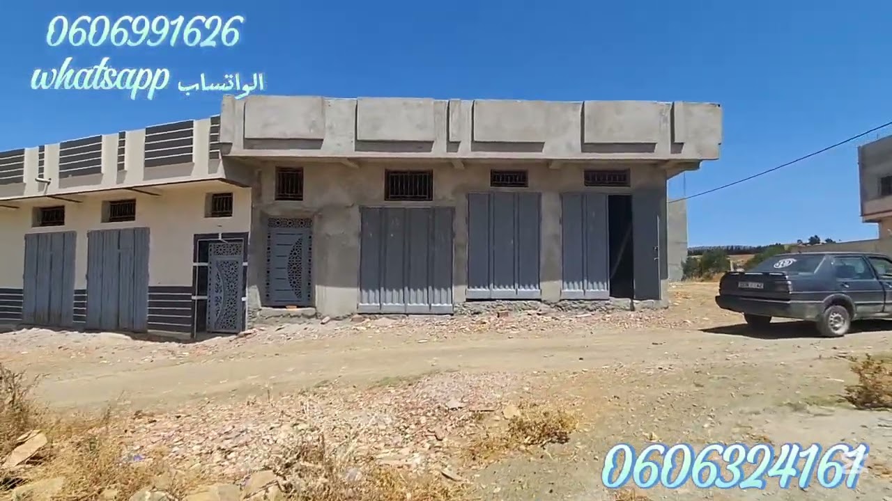 كراج 100متر ملكية 3فرشادات واصلا الماء والضوء والطريق نواحي طنجة 