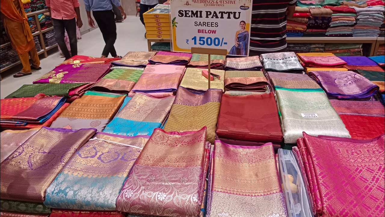 South India Shopping mall latest sarees #newcollection #weddingcollection #pattusarees #trending