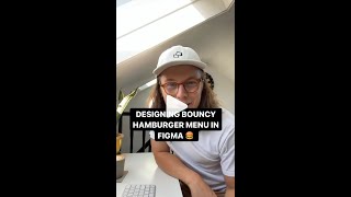 Designing Bouncy hamburger menus in Figma #shorts #application #figma