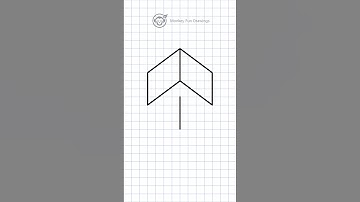 every easy how to draw 3D cube  square illusion