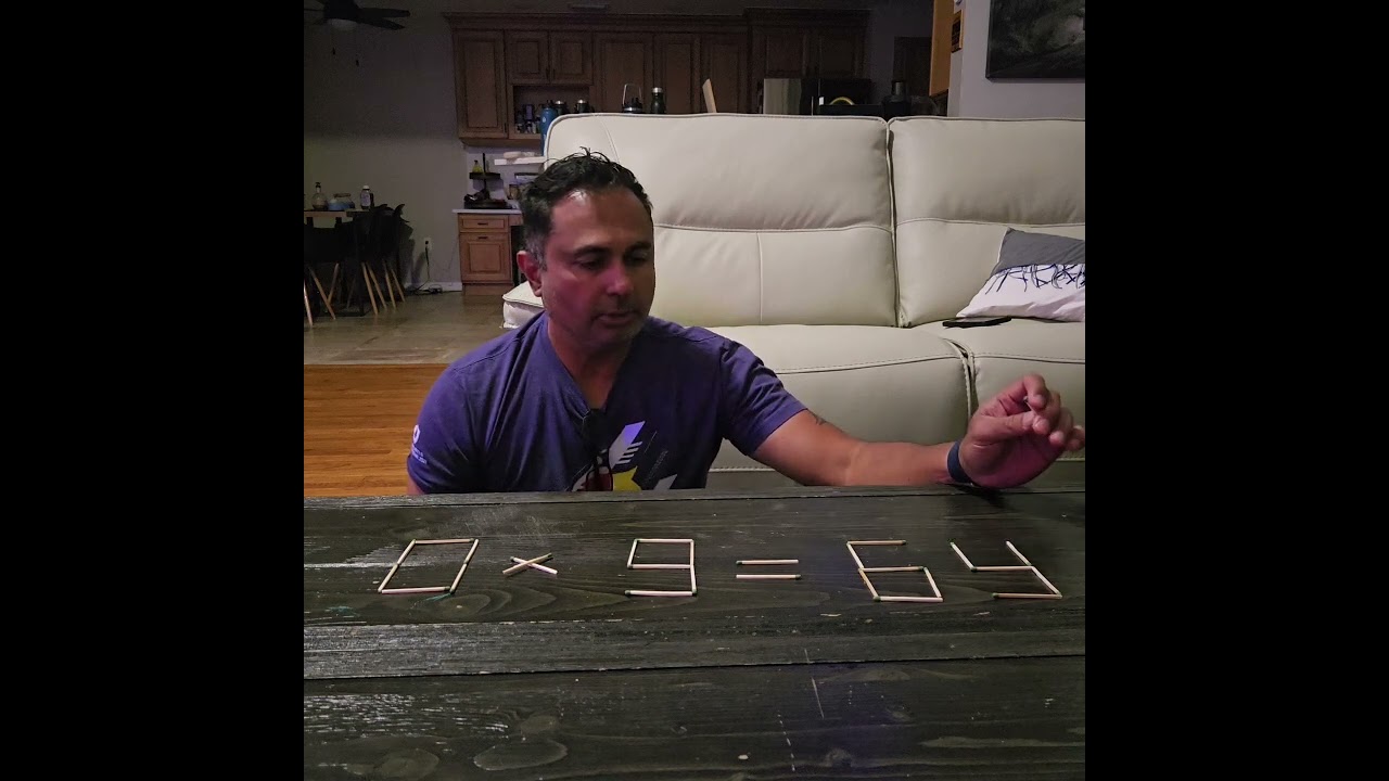 Move two matchsticks to make the equation true! 