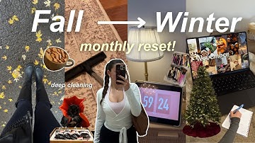 Fall to Winter reset: getting my life together, deep cleaning & shopping days!