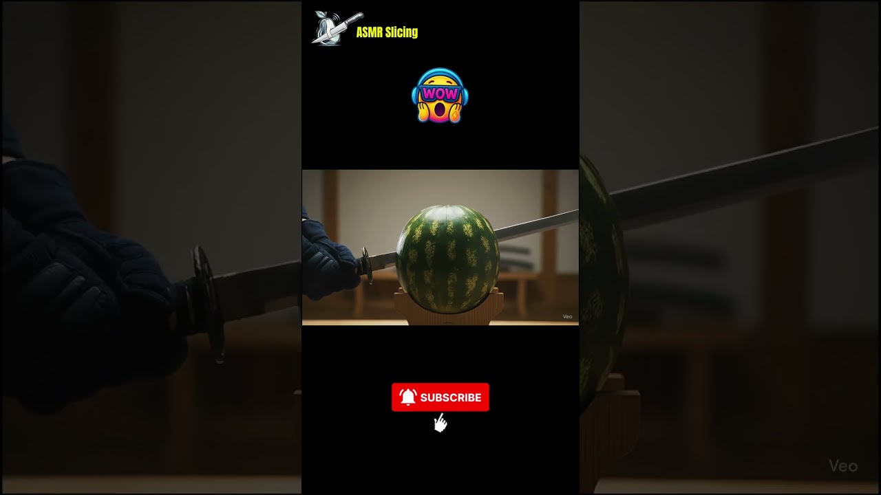 Slicing a Watermelon Reveals a GALAXY Inside | A Cosmic ASMR Experience