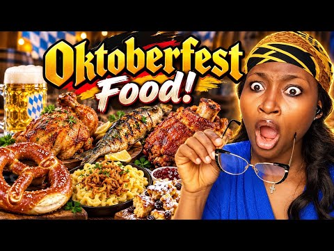 American Reacts to EVERY Oktoberfest Food Explained!  | This Is A FEAST! 🇩🇪 