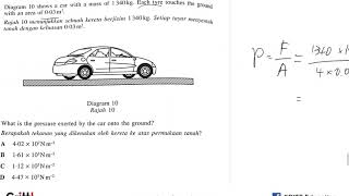 SPM Physics 2017 Paper1 Q13 F4 Chapter Forces and Pressure