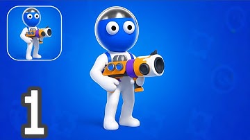 Dye Hard - Color War - Gameplay Walkthrough Part 1 - Tutorial (iOS, Android)