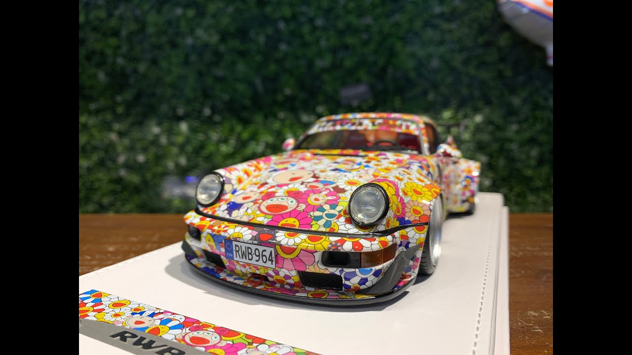 1/18 VIP Model RWB Porsche 911 (964) 村上隆 Kaikai Kiki - YouTube