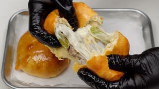 Easy Philly Cheesesteak Biscuit Bombs