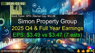 Simon Property Group (SPG|$62.0B) - 2025 Q4 & Full Year Earnings Analysis
