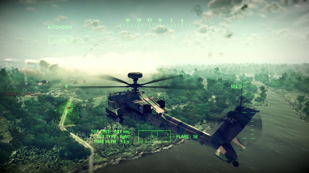 Apache helicopter simulator game