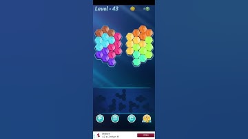 Block! Hexa Puzzle~Alternative A block 7 to 8 levels ~level-43