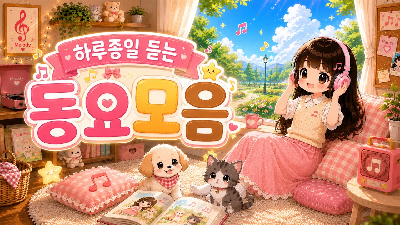 동요모음 4시간 연속듣기🎶 하루종일 틀어두기 좋은 어린이 인기동요☀️ 신나고 재미있는 창작동요! 아침부터 저녁까지 동요와 함께해요! 아이들이 좋아하는 인기동요 BEST