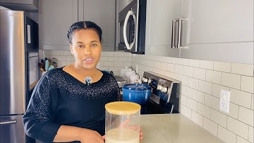 Injera starter in detail & proof of it working part 1