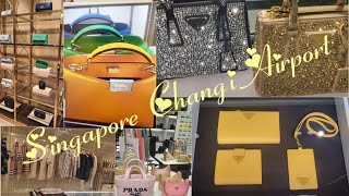 Singapore Changi Airport Vlog Part 2 | LUXURY Shopping @ Fendi, Prada, Burberry, Hermes & More