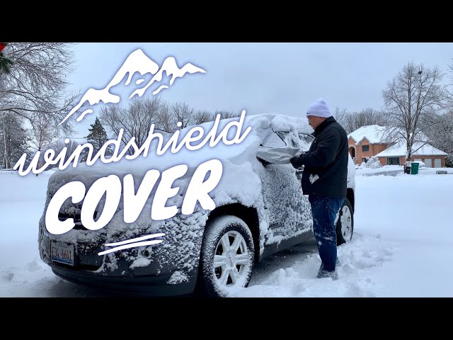 Testing the Windshield Snow Cover by Mopoin in a Blizzard 