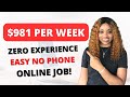 NO EXPERIENCE! $981 PER WEEK TO READ MENUS ONLINE I WORK FROM HOME JOB  YOU&#39;LL LOVE *EXPIRES SOON*