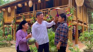 The old woman's actions deeply moved the kind man and the single mother.