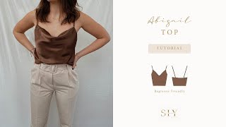 SEW a satin top | sewing tutorial | english and german instructions