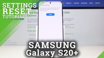 How to Reset Settings on SAMSUNG Galaxy S20+ | Restore Default Settings