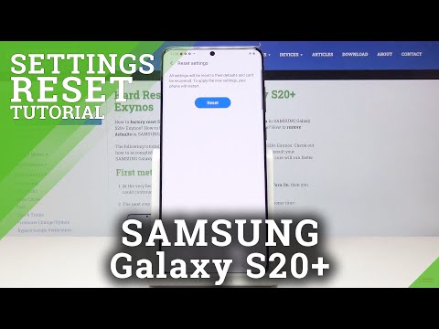 How to Reset Settings on SAMSUNG Galaxy S20+ | Restore Default Settings