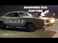 1969 Dodge Charger &quot;Smurf&quot; gets Leveled UP a notch