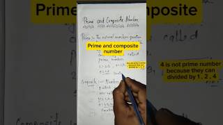 Prime and composite number /#prime #primenumber  #compositenumbers  #ytshorts  #mathematics 📐📊📚📐📊📚