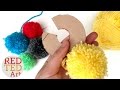 How to make a Pom Pom maker Tutorial (Craft Basics - Yarn Pom Pom)