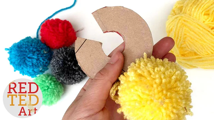 How to make a Pom Pom maker Tutorial (Craft Basics - Yarn Pom Pom)