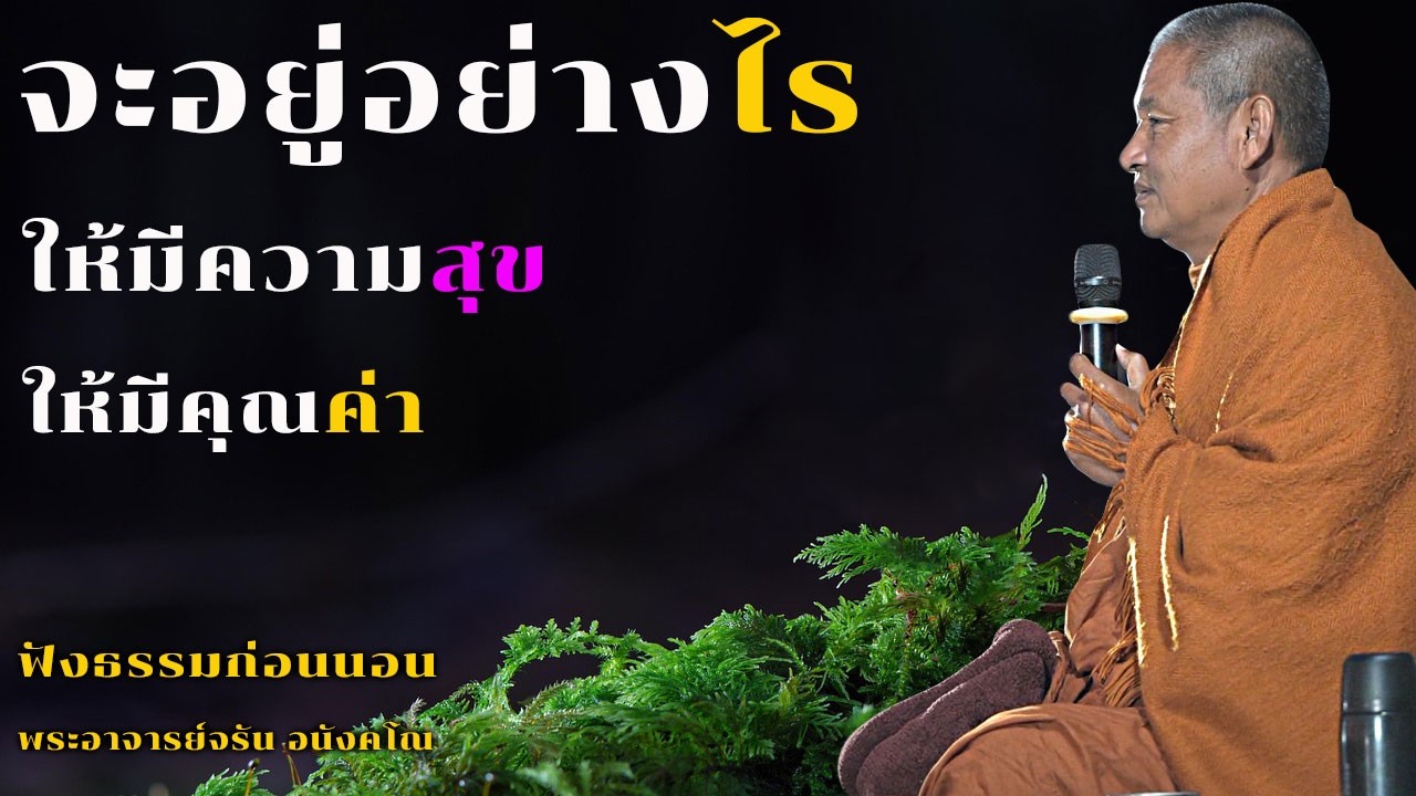 จะอยู่อย่างไรให้มีความสุขให้มีคุณค่า | ฟังธรรมก่อนนอน