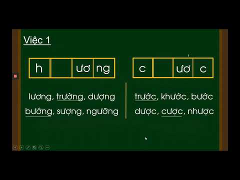 Học vần 1: Vần uông, uôc, ương, ươc