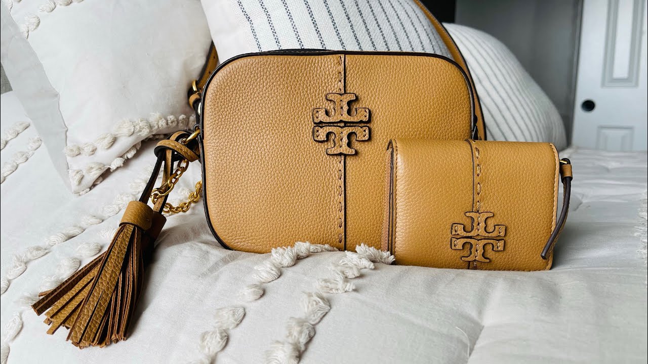 Tory Burch Mcgraw Leather Bucket Bag - Neutrals