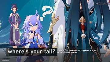 The way Dan Heng reacts to Bailu