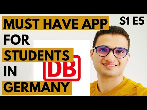 S1 E5 | MUST HAVE APP for students in Germany | DB Navigator | International travel | Masters in EU