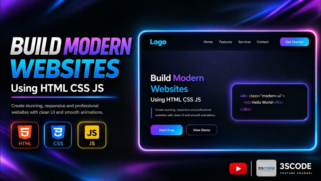 Responsive Web Development complete Tutorial 2026 | HTML CSS JS for ...