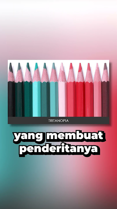 CARA ORANG BUTA WARNA MELIHAT DUNIA