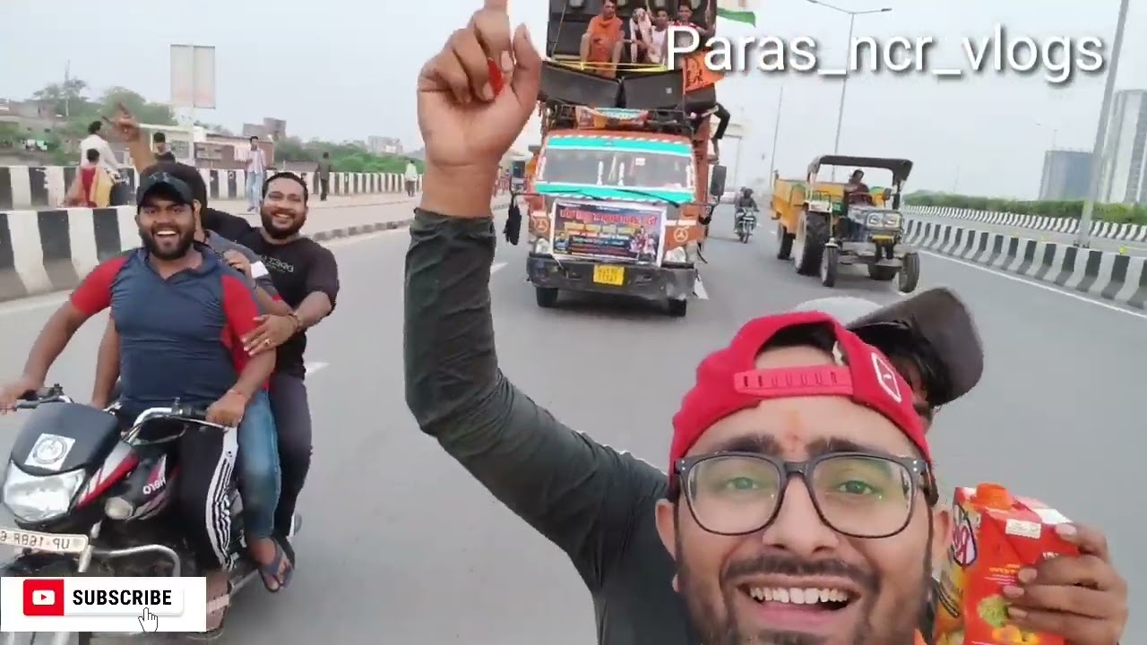 गंगोत्री से निठारी प्रथम सुपरफास्ट डाक कांवड़.. जय महाकाल..@parasncrvlog9048  #dakkawad