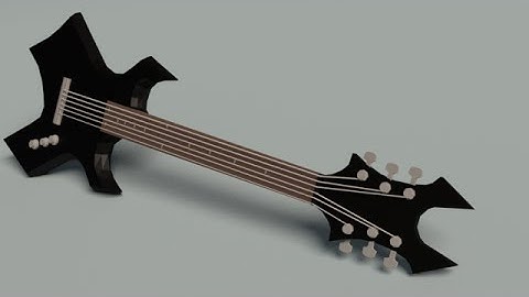 Blender 3D : Electric Guitar Speed Modeling