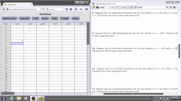 Critical Value using StatCrunch for a Left Tailed Hypothesis Z-Test